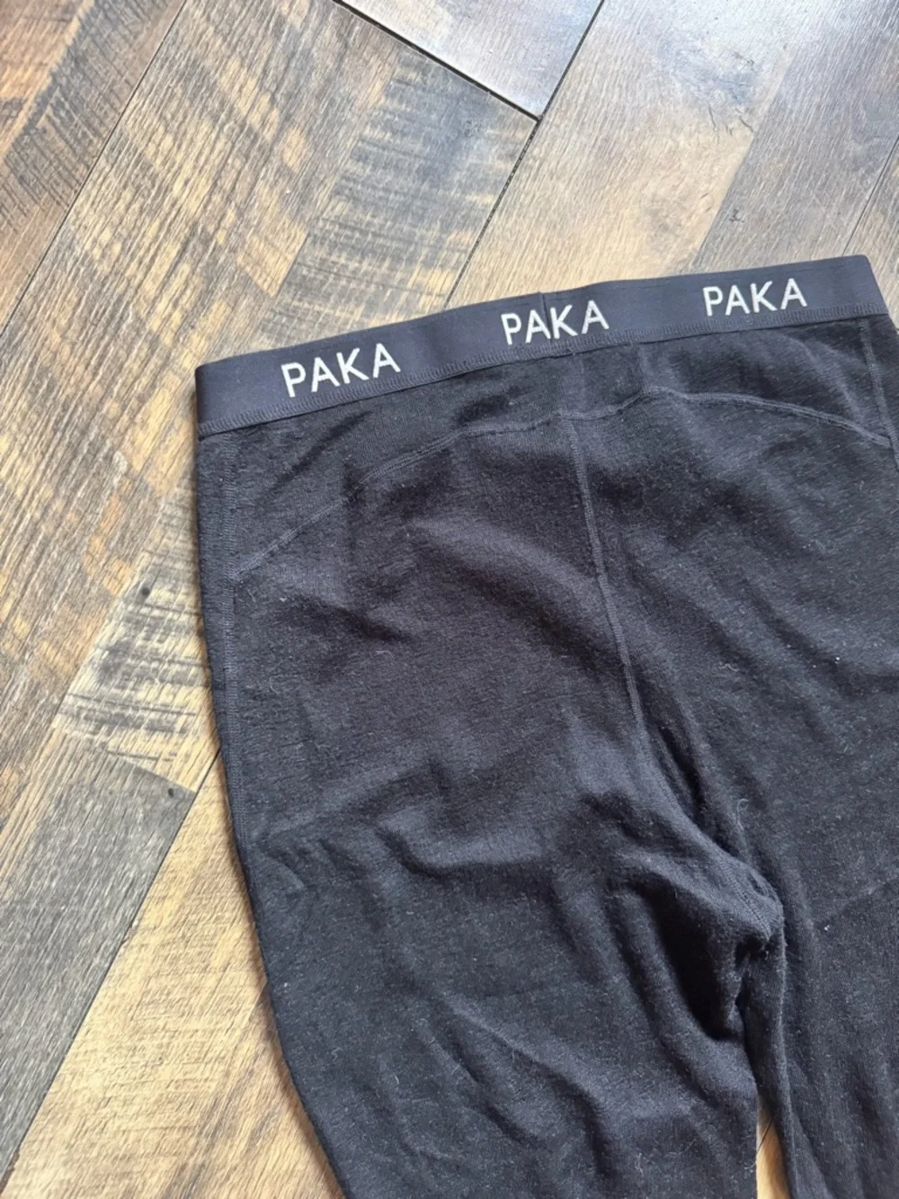 PAKA Men's Black Thermal Leggings - Picture 5 of 8